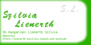 szilvia lienerth business card